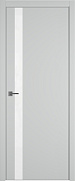 Межкомнатная дверь экошпон Urban 1 SV Steel Белый лак Silver edge