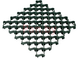Газонная решетка ПВХ Альта-Профиль усиленная с высоким профилем 0.5*0.5м, зеленый фото № 1