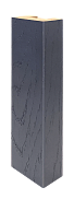 Декоративная интерьерная рейка из МДФ Albico Графит 2800х40х22
