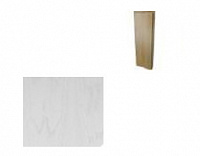 Цоколь (декор) для дверного наличника Юркас Шпон Элис 4, нижний, Эмаль крем, 18*75*200 мм