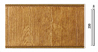 Декоративная панель из полистирола Decor-Dizayn Султан C 20-4 2400х200х8