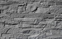 Декоративный искусственный камень Polinka Сланец Рифейский  гипсовый 0206Л, серый люкс