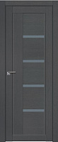 Межкомнатная дверь царговая экошпон ProfilDoors серия XN Модерн 2.08XN, Грувд Мателюкс графит