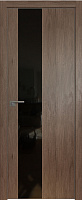 Межкомнатная дверь экошпон ProfilDoors серия ZN Модерн 5ZN, Дуб Салинас темный Черный лак (кромка матовая, 4-сторон)