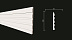 Декоративная реечная панель из дюрополимера Decor-Dizayn Белая Лепнина DD904 3000*150*10 мм фото № 1