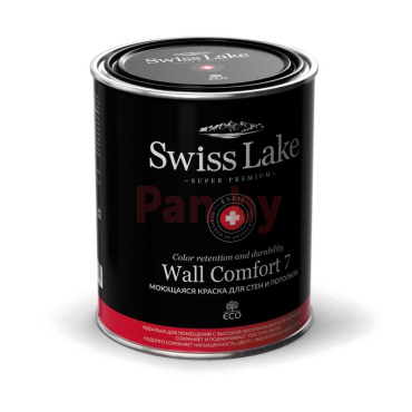 Краска интерьерная акриловая Swiss Lake Wall Comfort 7 База A, 0,9 л фото № 1