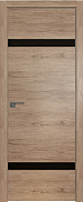 Межкомнатная дверь экошпон ProfilDoors серия ZN Модерн 3ZN, Дуб салинас светлый Черный лак (кромка матовая, 4-сторон)