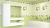 Панель ПВХ (пластиковая) с фотопечатью Кронапласт Unique Яблоневый цвет зеленый фон 2700*250*8 фото № 1