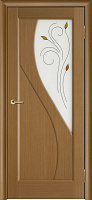 Межкомнатная дверь массив сосны Vilario (Стройдетали) Сандро ДЧ, Орех (900х2000)