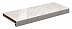 Подоконник ПВХ Moeller LD-40 Белый агат глянцевый 600мм  (2 капиноса) фото № 1