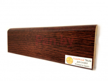 Плинтус напольный МДФ Teckwood Цветной 75 мм, Дуб Скэйл (Oak Scale) фото № 1
