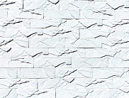 Декоративный искусственный камень Polinka Кирпичный скол  гипсовый 0800, белый