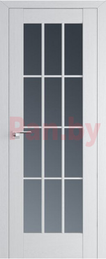 Межкомнатная дверь царговая ProfilDoors серия X Классика 102X, Пекан белый Мателюкс графит