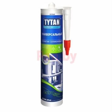 Герметик силиконовый Tytan Professional Euro-Line универсальный, 280 мл, белый фото № 1