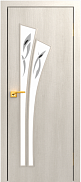 Межкомнатная дверь МДФ ламинированная Юни Стандарт С-7, Беленый дуб (фьюзинг)