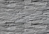 Декоративный искусственный камень Polinka Сланец Саянский гипсовый угловой составной У0106, серый