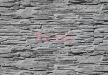 Декоративный искусственный камень Polinka Сланец Саянский гипсовый угловой составной У0106, серый фото № 1
