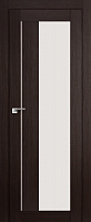 Межкомнатная дверь царговая ProfilDoors серия X Модерн 47X, Венге мелинга Триплекс черный (алюминий)