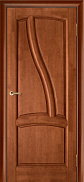 Межкомнатная дверь массив сосны Vilario (Стройдетали) Рафаэль ДГ, Махагон