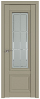 Межкомнатная дверь царговая ProfilDoors серия U Классика 2.103U, Шеллгрей Мателюкс матовый (гравировка 1)
