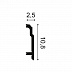 Плинтус напольный из дюрополимера Orac Decor SX155F гибкий фото № 2