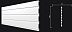 Декоративная реечная панель из дюрополимера Decor-Dizayn Белая Лепнина DD914 3000*240*13 мм фото № 1