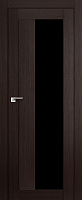 Межкомнатная дверь царговая ProfilDoors серия X Модерн 47X, Венге мелинга Триплекс черный (молдинг в цвет)