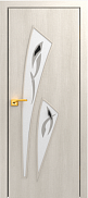 Межкомнатная дверь МДФ ламинированная Юни Стандарт С-21, Беленый дуб (фьюзинг)