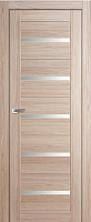 Межкомнатная дверь царговая ProfilDoors серия X Модерн 7X, Капучино мелинга Триплекс белый