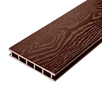 Террасная доска (декинг) из ДПК KronParket Albero Bagnato Шоколад 3000*152*24 мм