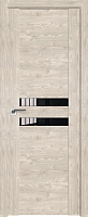 Межкомнатная дверь царговая экошпон ProfilDoors серия XN Модерн 2.03XN, Каштан светлый Черный лак