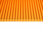 Поликарбонат сотовый Royalplast Оранжевый 6 мм