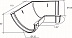 Угол водосточного желоба Grand Line Стандарт 120/87 135гр, универсальный, коричневый фото № 2