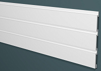 Декоративная реечная панель из дюрополимера Decor-Dizayn Белая Лепнина DD913 3000*240*13 мм