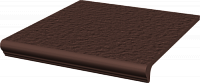 Клинкерная ступень Paradyz Natural Brown Duro с капиносом 300x330 рельефная