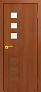 Межкомнатная дверь МДФ ламинированная Юни Стандарт С-18, Итальянский орех