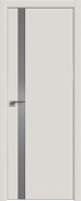 Межкомнатная дверь экошпон ProfilDoors серия E 6E, Дарквайт Серебряный матовый лак (кромка матовая, 4-сторон)
