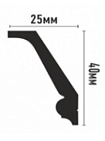 Плинтус потолочный из дюрополимера Декомастер D151 (40*25*2000мм)