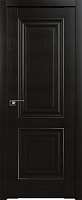 Межкомнатная дверь царговая ProfilDoors серия X Классика 27X, Пекан темный (молдинг серебро)