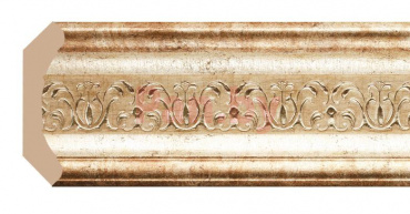 Плинтус потолочный из пенополистирола Декомастер Венецианская бронза 167-127 (50*50*2400мм) фото № 1