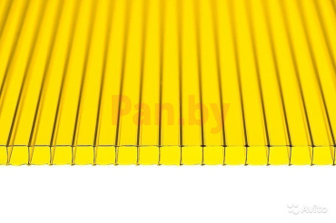 Поликарбонат сотовый Сэлмакс Групп Мастер желтый 6000*2100*3,8 мм, 0,48 кг/м2 фото № 1