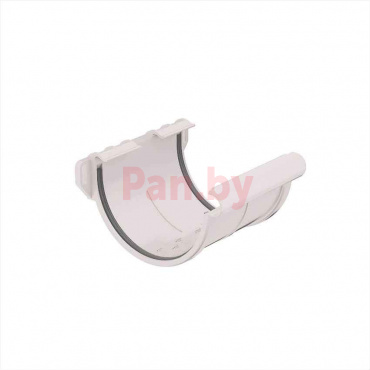 Соединитель водосточного желоба Galeco PVC 150/100 Белый фото № 1