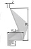Плинтус напольный алюминиевый Pro Design Corner 570 щелевой анодированный Шампань фото № 4