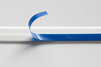 Нащельник пластиковый (ПВХ) самоклеящийся Текопласт белый 70 мм