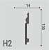 Плинтус напольный из полистирола Де-Багет H 2 фото № 2