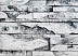 Декоративный искусственный камень Polinka Сланец Карпатский гипсовый угловой составной У1400М, белый мрамор фото № 1