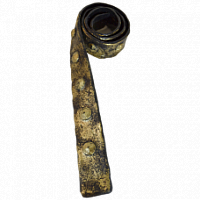 Декоративный ремень для балки ArnoDecor Золото, имитация ковки, Четырехгранная клепка 
