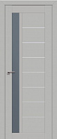 Межкомнатная дверь царговая ProfilDoors серия U Модерн 37U, Манхэттен Мателюкс графит