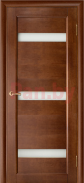 Межкомнатная дверь массив сосны Vilario (Стройдетали) Вега-2 ДЧ, Темный орех