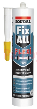 Клей-герметик гибридный Soudal Fix All Flexi белый 290 мл фото № 1